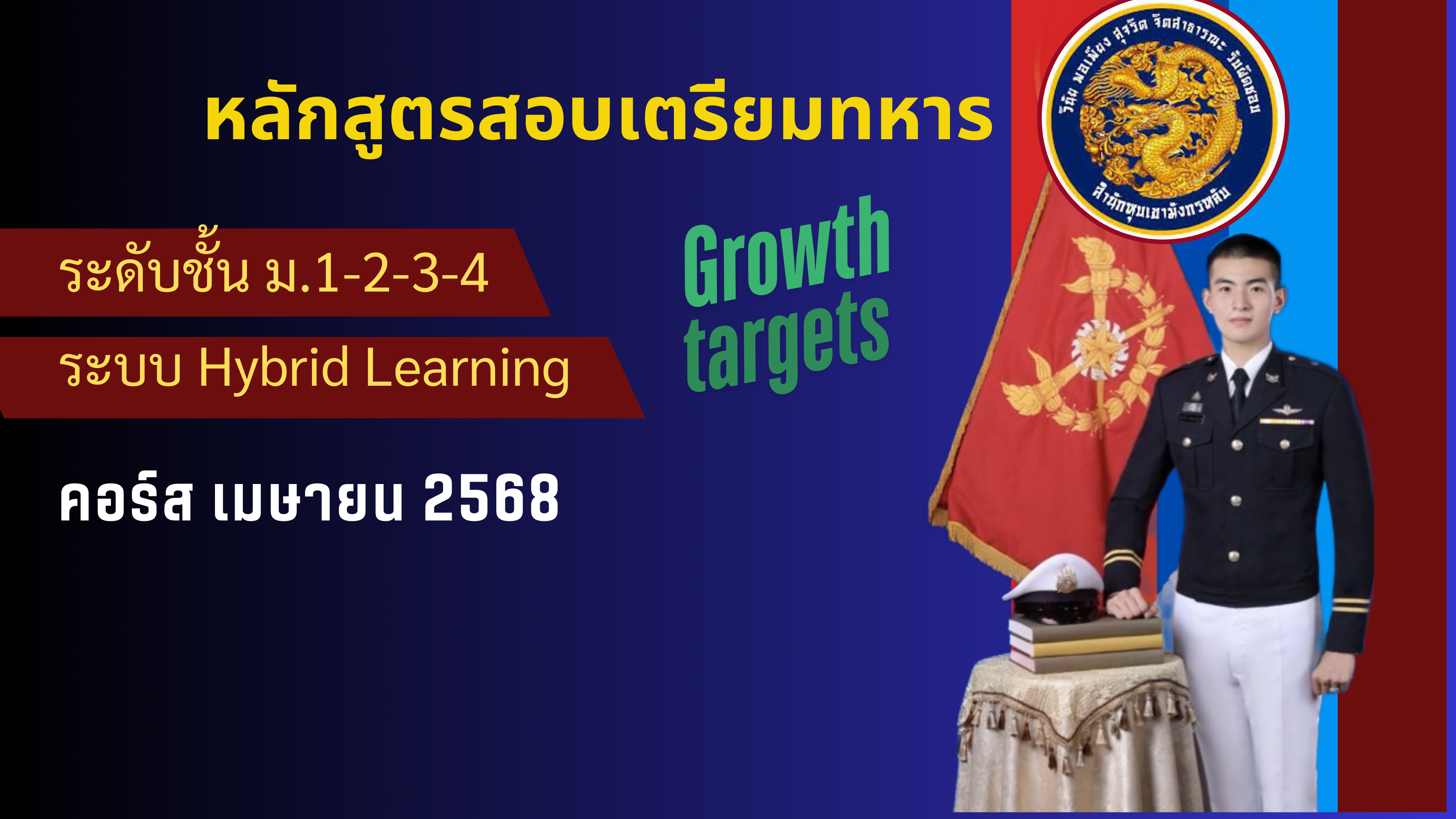 เตรียมทหาร ม.1-2-3 เมษายน 2568 M123April68